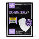 Dressings, Collagen: Puracol Plus Ag+ Collagen Wound Dressings With Silver, 4" X 4", In Educational Packaging  10/Bx