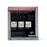 Dressing, Optifoam Ag, Gentle Border, 4X4  10/Bx