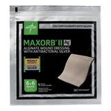 Maxorb Ii Silver Alginate Wound Dressing, 6" X 6", 5/Bx