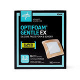 Optifoam Gentle Ex Bordered Foam Wound Dressing, 3" X 3"  10/Bx