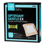 Optifoam Gentle Ex Bordered Foam Wound Dressing, 5" X 5", In Educational Packaging  10/Bx