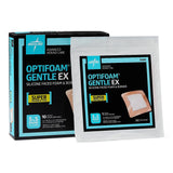 Optifoam Gentle Ex Bordered Foam Wound Dressing, 5" X 5", In Educational Packaging  10/Bx