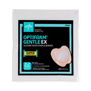 Optifoam Gentle Ex Sacrum Foam Wound Dressing, 7" X 7"  Ea.