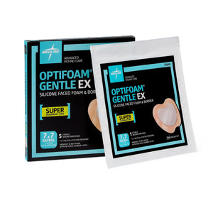 Optifoam Gentle Ex Sacrum Foam Wound Dressing, 7" X 7"  5/Bx