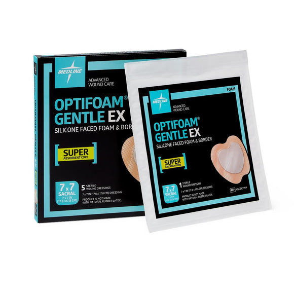 Optifoam Gentle Ex Sacrum Foam Wound Dressing, 7