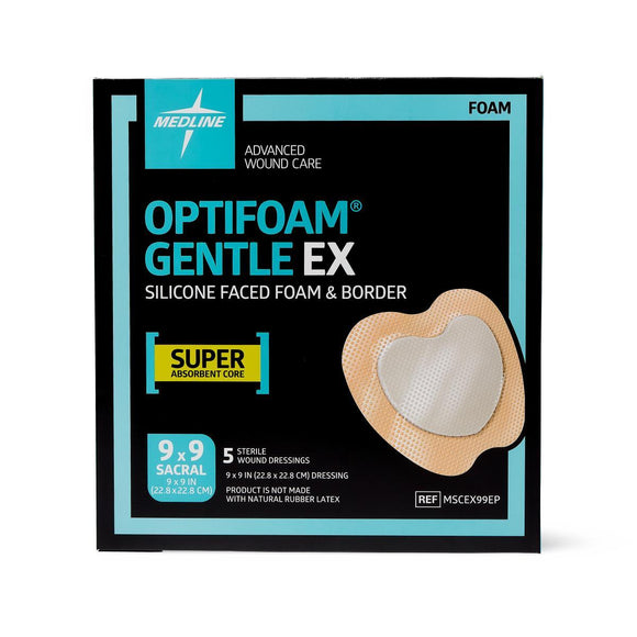 Optifoam Gentle Ex Sacrum Foam Wound Dressing, 9