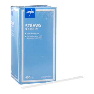 Straw, 10" Wrapped, Flex  400/Bx