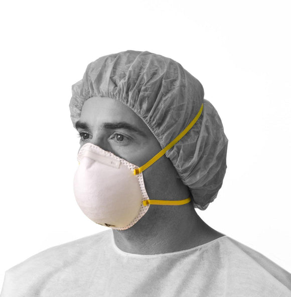 ASTM Level 3 Cone-Style N95 Particulate Respirator Mask, White, Regular Size. 240/cs