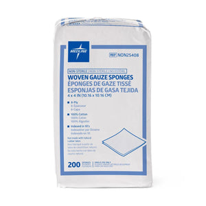 Gauze Sponge 4X4 8Ply Woven  Ns  200/Pk