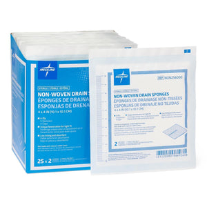 Sponges, Gauze: Avant Gauze Sterile 6-Ply Drain Sponges, 4" X 4" In 2/Pk