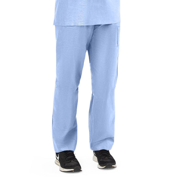 Pant, Scrub, Drawstring, Blue, Medium Disp  30/Cs