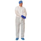 Coverall, Multi-Layer, Elswrs/Opn Ank, White, 2Xl 25/Cs