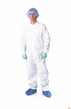 Coverall, Multi-Layer, Elswrs/Opn Ank, White, 2Xl 25/Cs