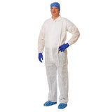 Coverall, Multi-Layer, Elswrs/Opn Ank, White, 2Xl 25/Cs