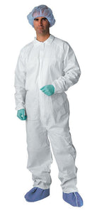 Coverall, Breathable, Straight Wrist/Ankle, White  Xl  25/Cs