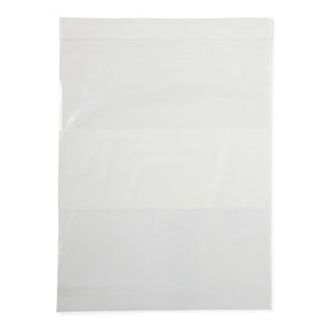 Bag Zip, White, Write On 8X10  100/Bx