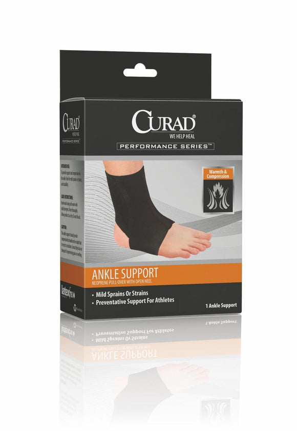 Support, Ankle, Neoprn, Open Heel, Retail, Md, Ea.