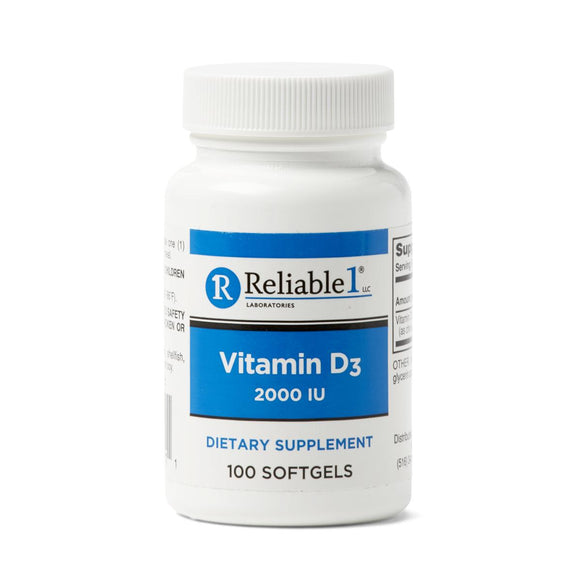 Vitamin D-3 Softgel, 2, 000 IU, 100/Bottle..