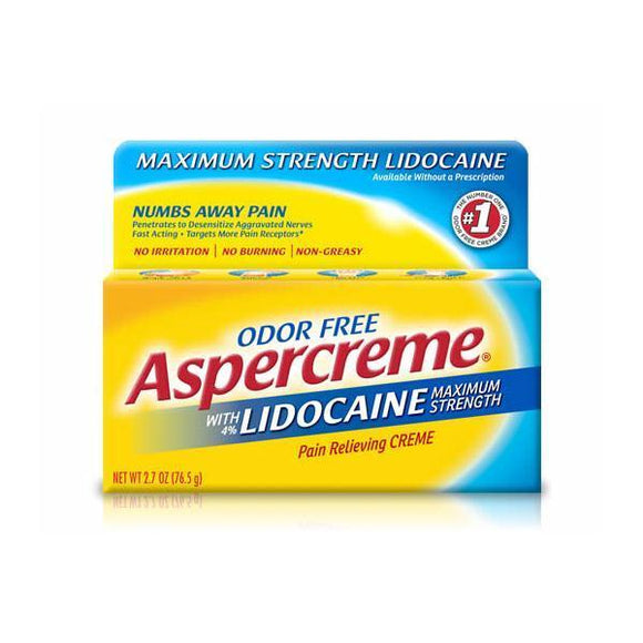 Aspercreme W/Lidocaine 4% Cream 2.7Oz  Ea.