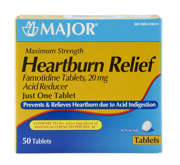 Famotidine 20mg 50/btl
