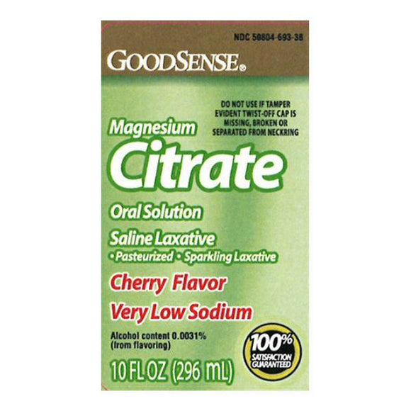 Magnesium Citrate Low-Sod Cherry 10Oz Ea.