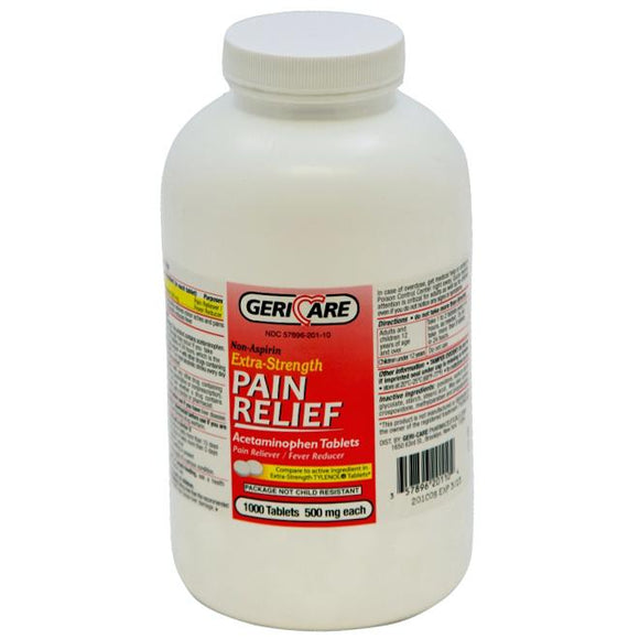 Acetaminophen, 500 mg, 1,000 Tablets OTC020110