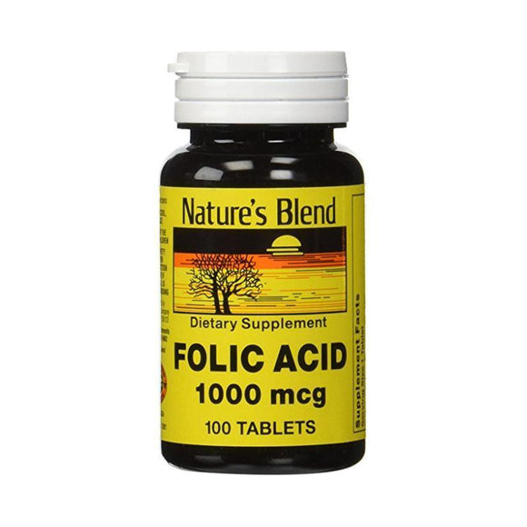 Folic Acid 1000Mcg Tab 100/Btl