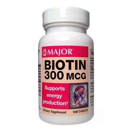 Biotin 300Mcg Tab  100/Btl