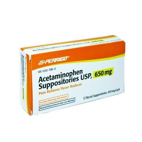 Acetaminophen 650Mg Suppository  12/Bx