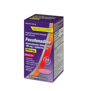 Fexofenadine Hcl Tab 180Mg 30/Bx