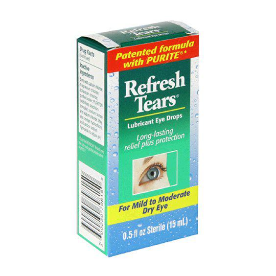 Refresh Tears 0.5% Lubricant Eye Drops, 15 Ml Ea.