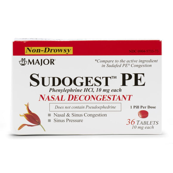 Phenylephrine Hcl 10Mg Tab 36/Bx