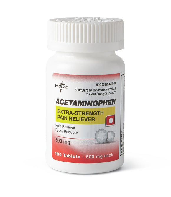 Acetaminophen 500Mg 100/Btl