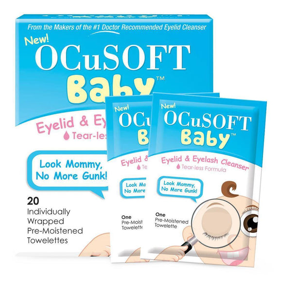 Ocusoft Baby Eyelid+Eyelash Cleanser  20/Bx