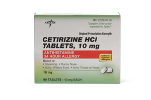 Cetirizine 10Mg Tab 90/Btl