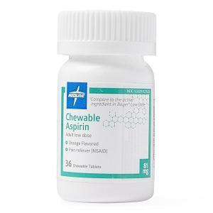 Aspirin Chewable 81Mg Orange  36/Btl