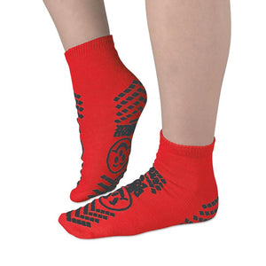 Slippers: Double Imprint Traction Slippers, Adult, Red, Size Xl 1Pr