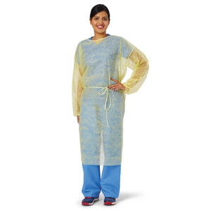 Cover Gown, Spunbond Material, White, XL   50/cs
