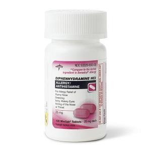 Diphenhydramine 25Mg Tabs 100/Btl