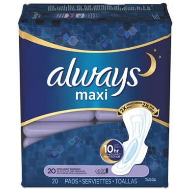 Pad, Sanitary, Maxi, Extra Heavy, Size 5 120/Cs