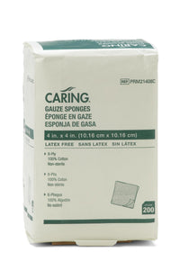 Gauze Sponge, 4"X4",8Ply, Ns, Lf, 4000/Cs