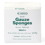 Gauze Sponge 4X4 12Ply Sterile Lf 1200/Cs