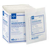 Gauze, Sponge, 3"X3",12Ply, Sterile, Lf, 2/Pk  2400/Cs