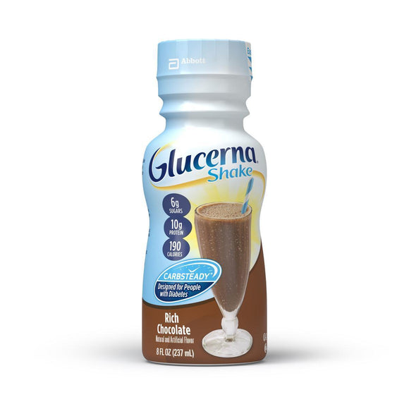 Glucerna Shake, Chocolate, 8Oz Bottle 24/Cs