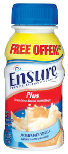 Ensure Plus, Vanilla, 8Oz Btl 24/Cs