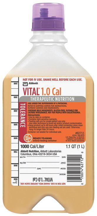 Vital 1.0 Vanilla Rth 1000Ml  8/Cs