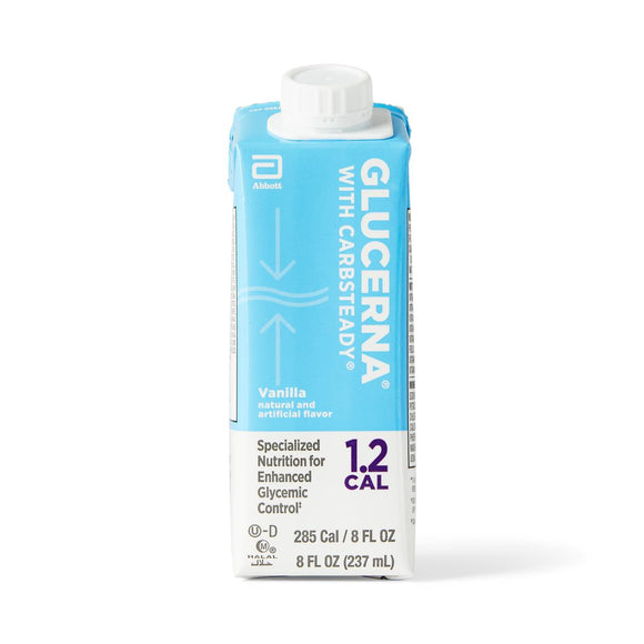 Glucerna 1.2 Nutritional Supplement, Vanilla, 8 Oz. Carton 24/Cs