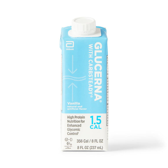 Glucerna 1.5 Vanilla, 8Oz Carton 24/Cs