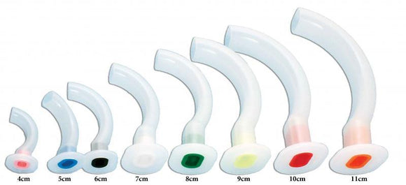 Disposable Guedel Oral Airway, Yellow, Medium Adult, 90 Mm 50/Bx