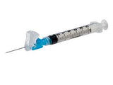 Safety Hypodermic Needle And Syringe Combo 3 Ml X 20 G. X 1.5"   50/Bx